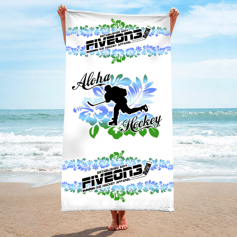 Aloha Hockey Beach Towel
