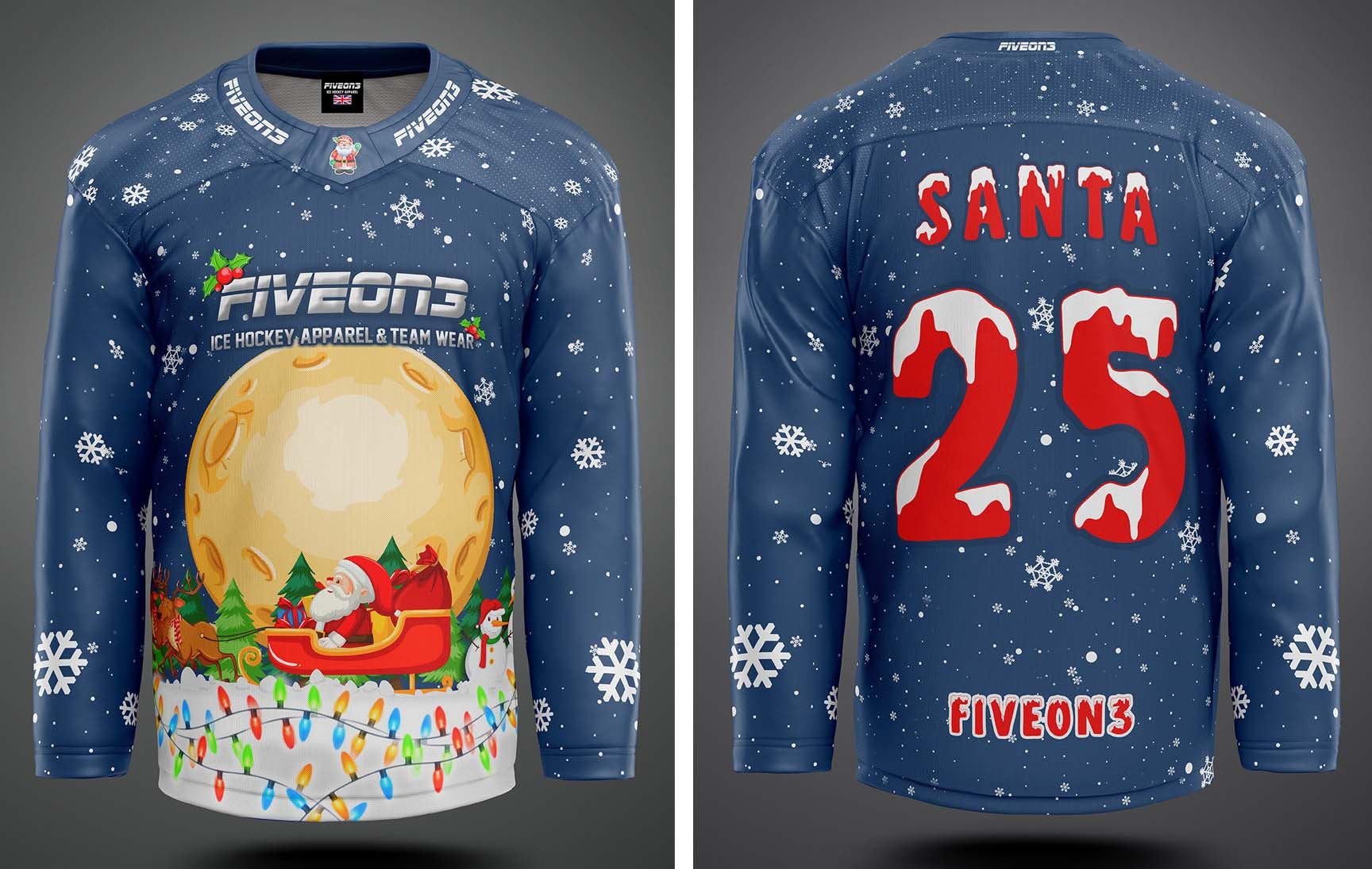 Santa sales hockey jersey