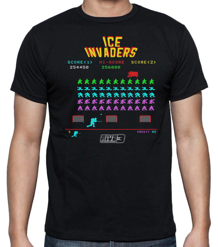 Kids "Ice Invaders" Black T Shirt