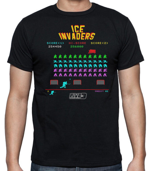 Kids "Ice Invaders" Black T Shirt