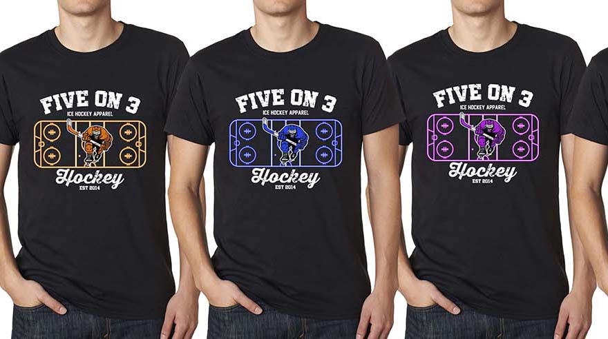 Five on 3 Rink Tee