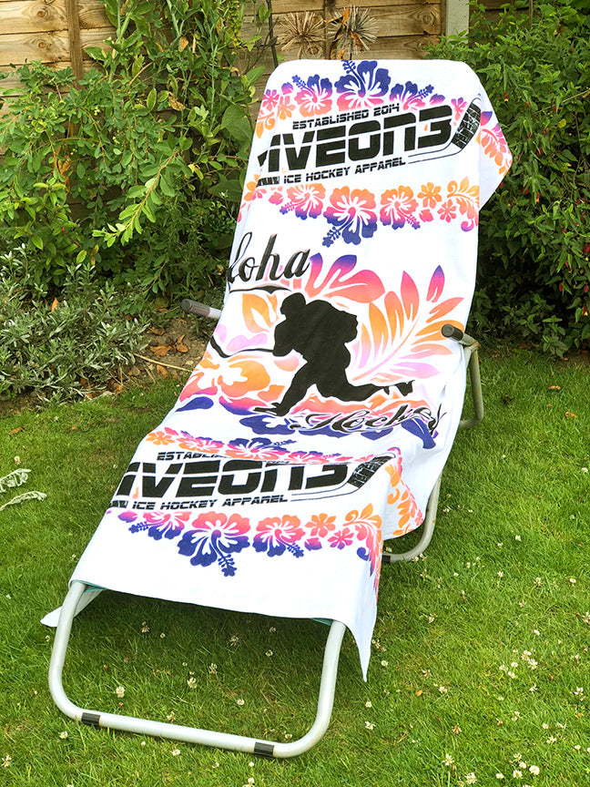 Aloha Hockey Beach Towel