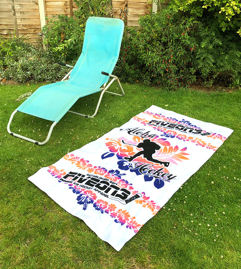 Aloha Hockey Beach Towel
