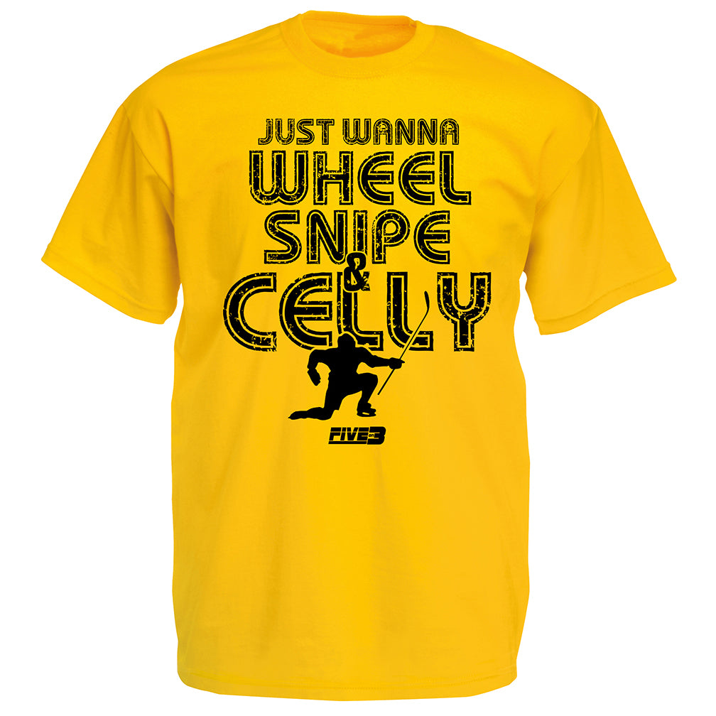 Just Wanna Wheel Snipe & Celly Tee